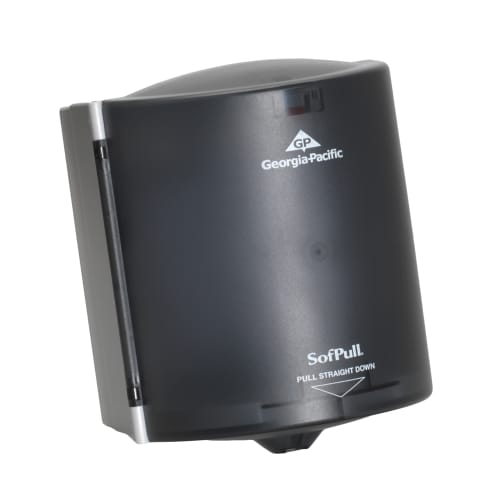 Sofpull® Centerpull Regular Capacity Paper Towel Dispenser, Translucent Smoke Gray